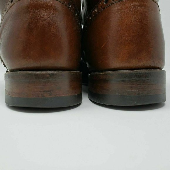 Frye Arkansas Brogue Wingtip Boots 8.5D Made in US - Picture 5 of 8